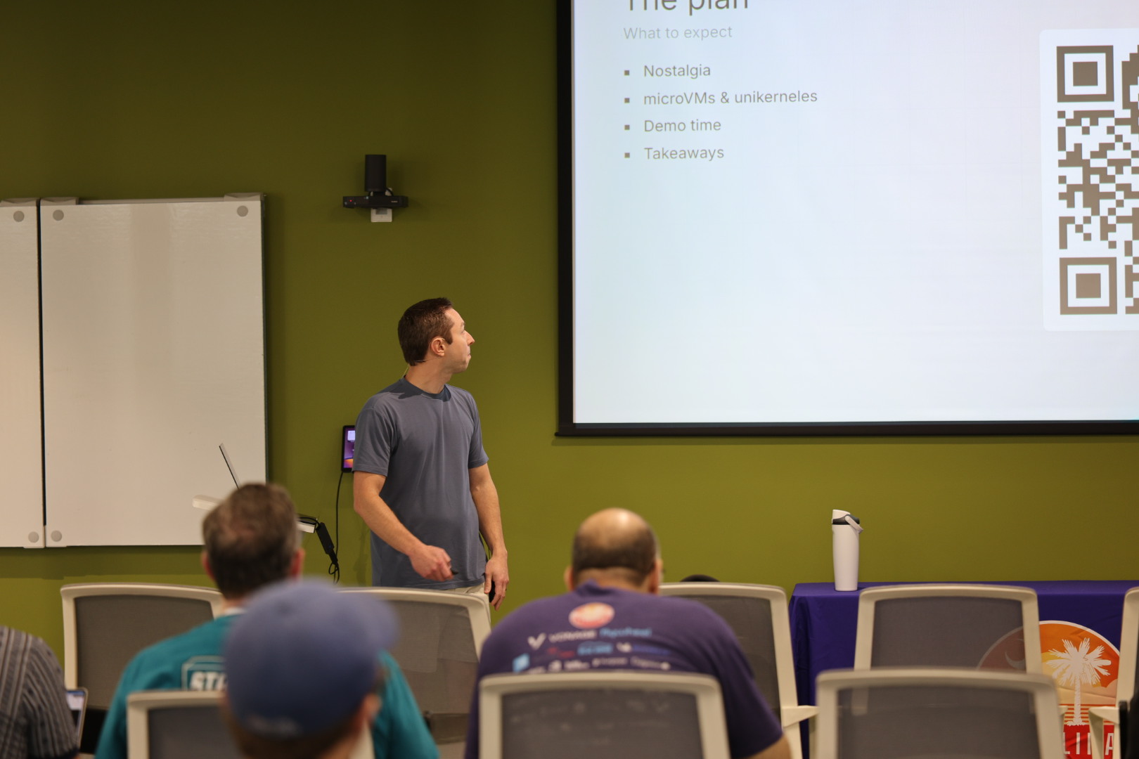 Tyler Benfield speaking at the 2026 Carolina Code Conference