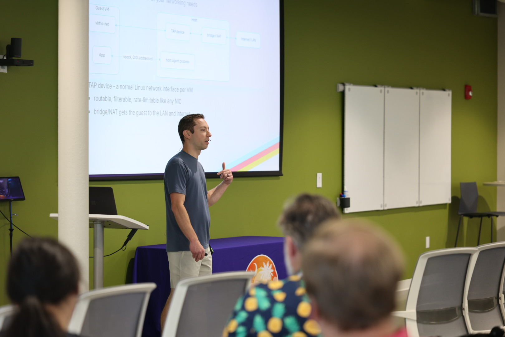 Tyler Benfield speaking at the 2026 Carolina Code Conference