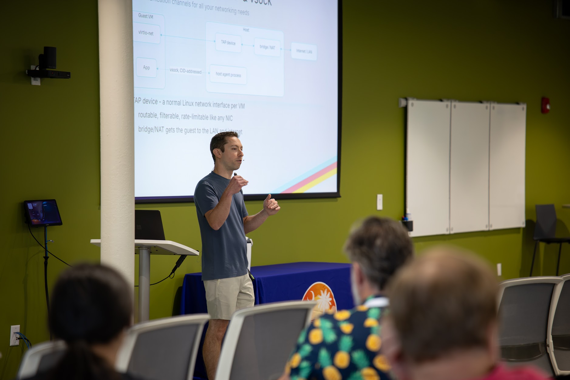 Tyler Benfield speaking at the 2026 Carolina Code Conference