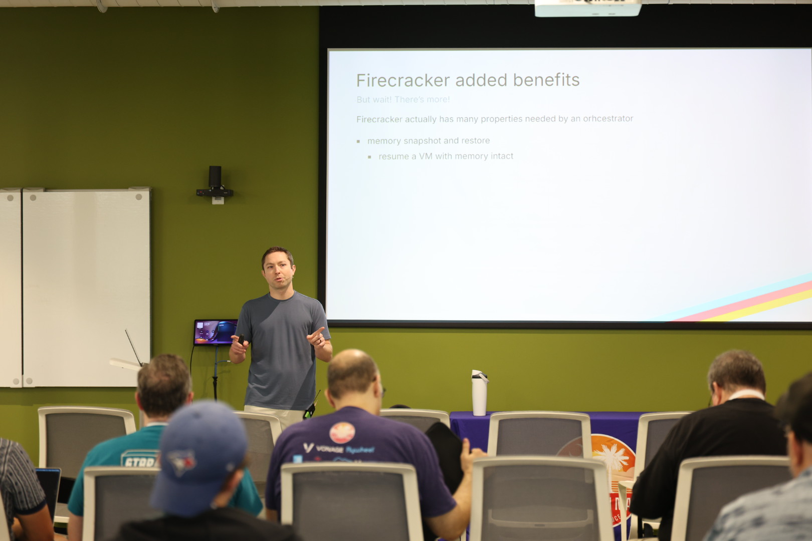 Tyler Benfield speaking at the 2026 Carolina Code Conference