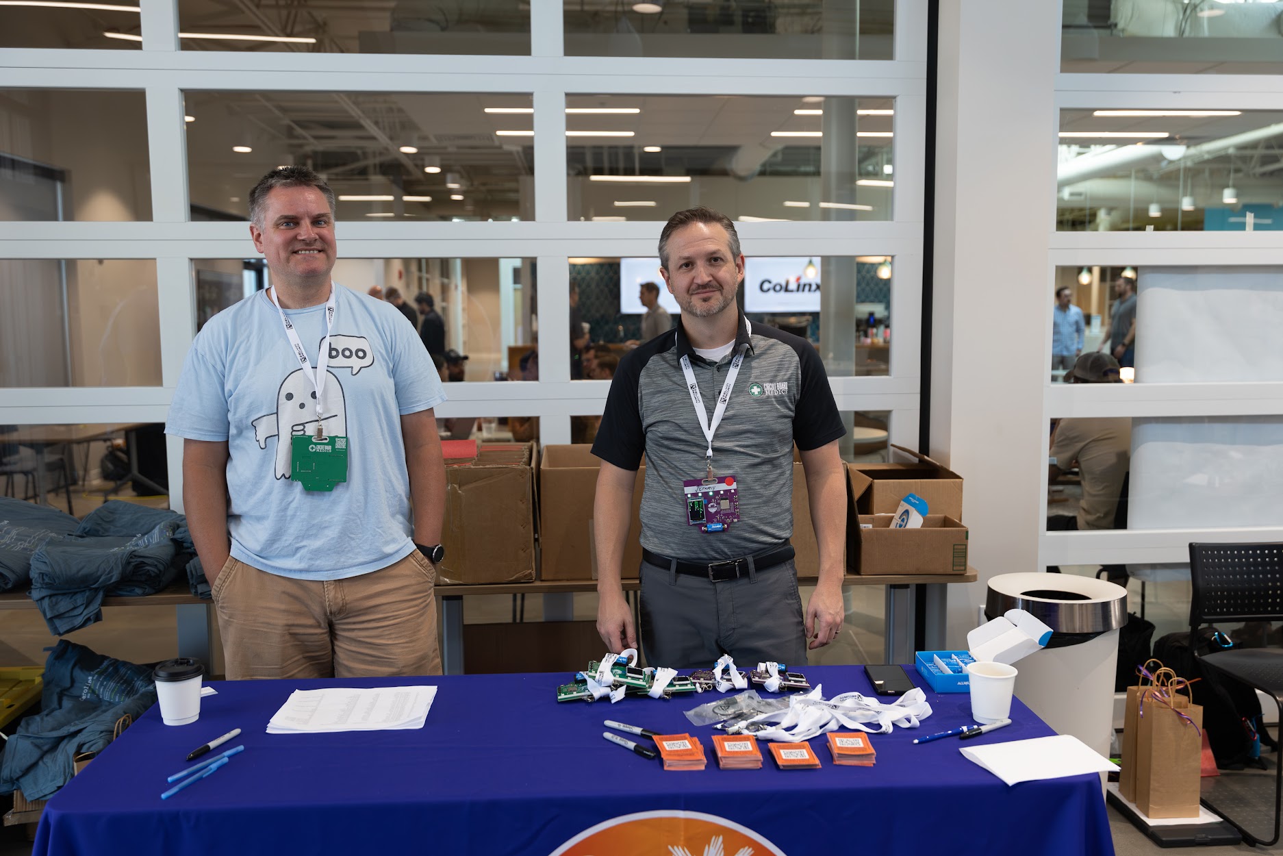 Circuit Board Badges at the Carolina Code Conference