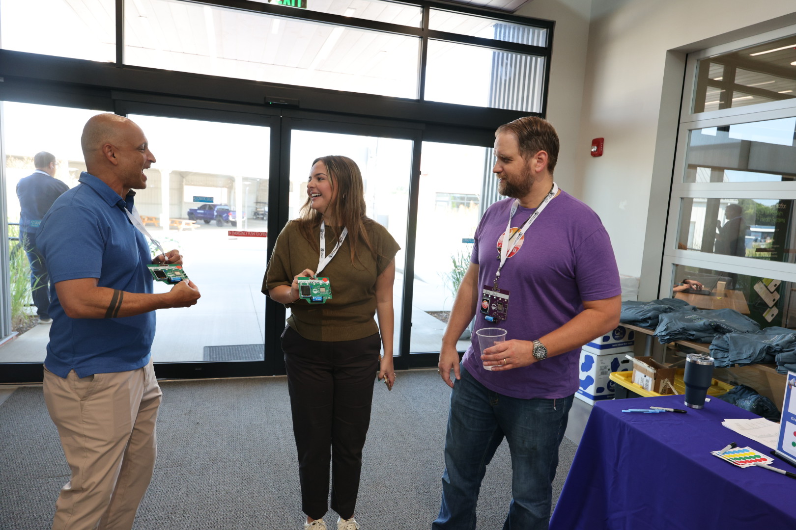 Circuit Board Badges at the Carolina Code Conference