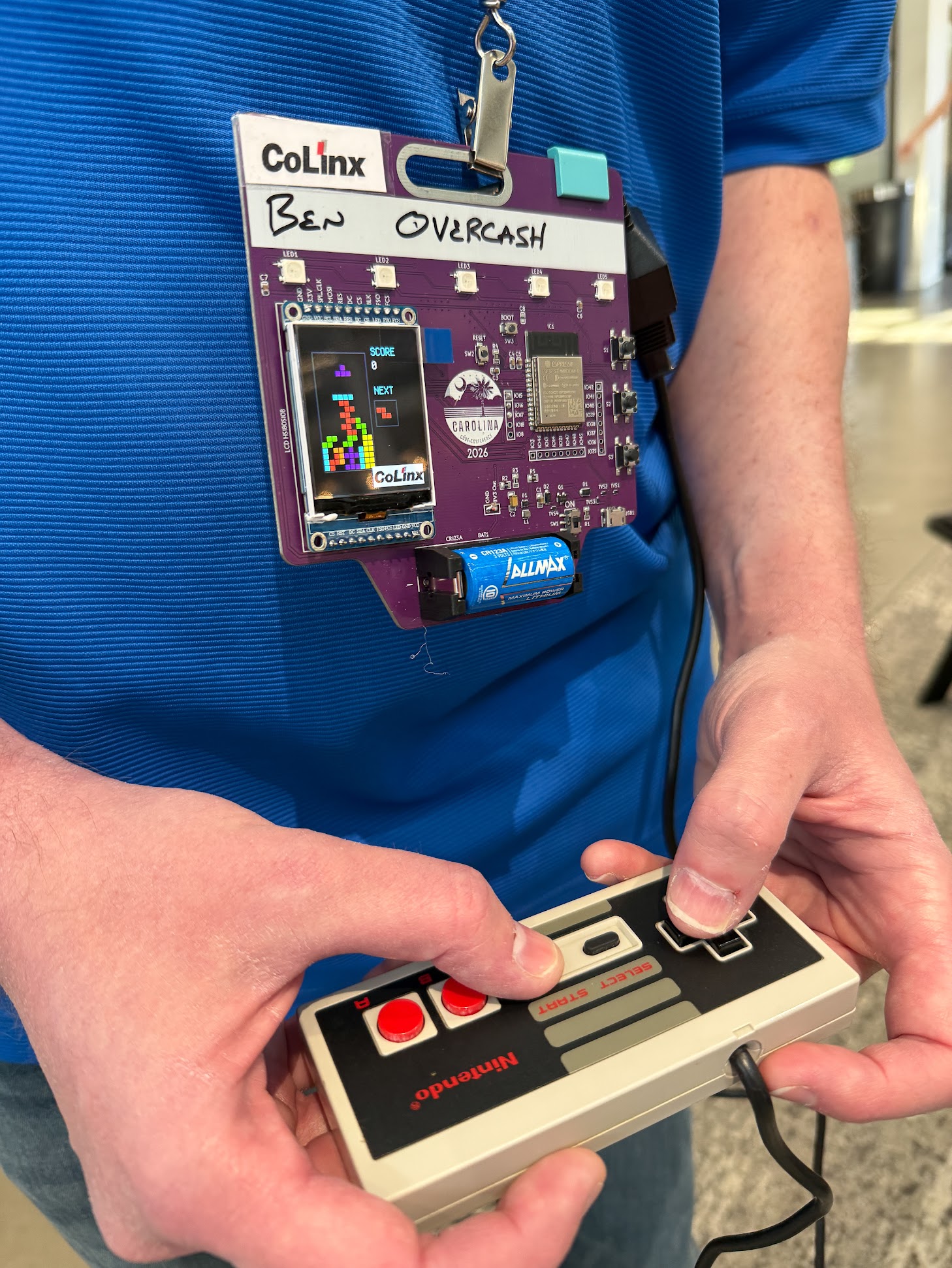Circuit Board Badges at the Carolina Code Conference