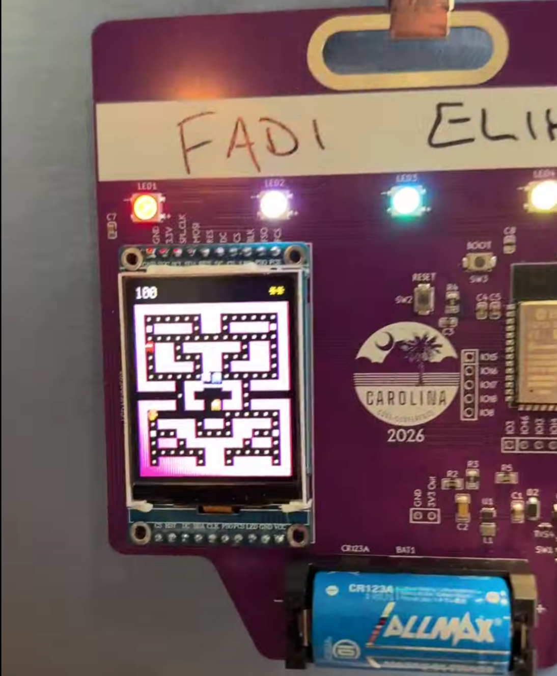 Circuit Board Badges at the Carolina Code Conference