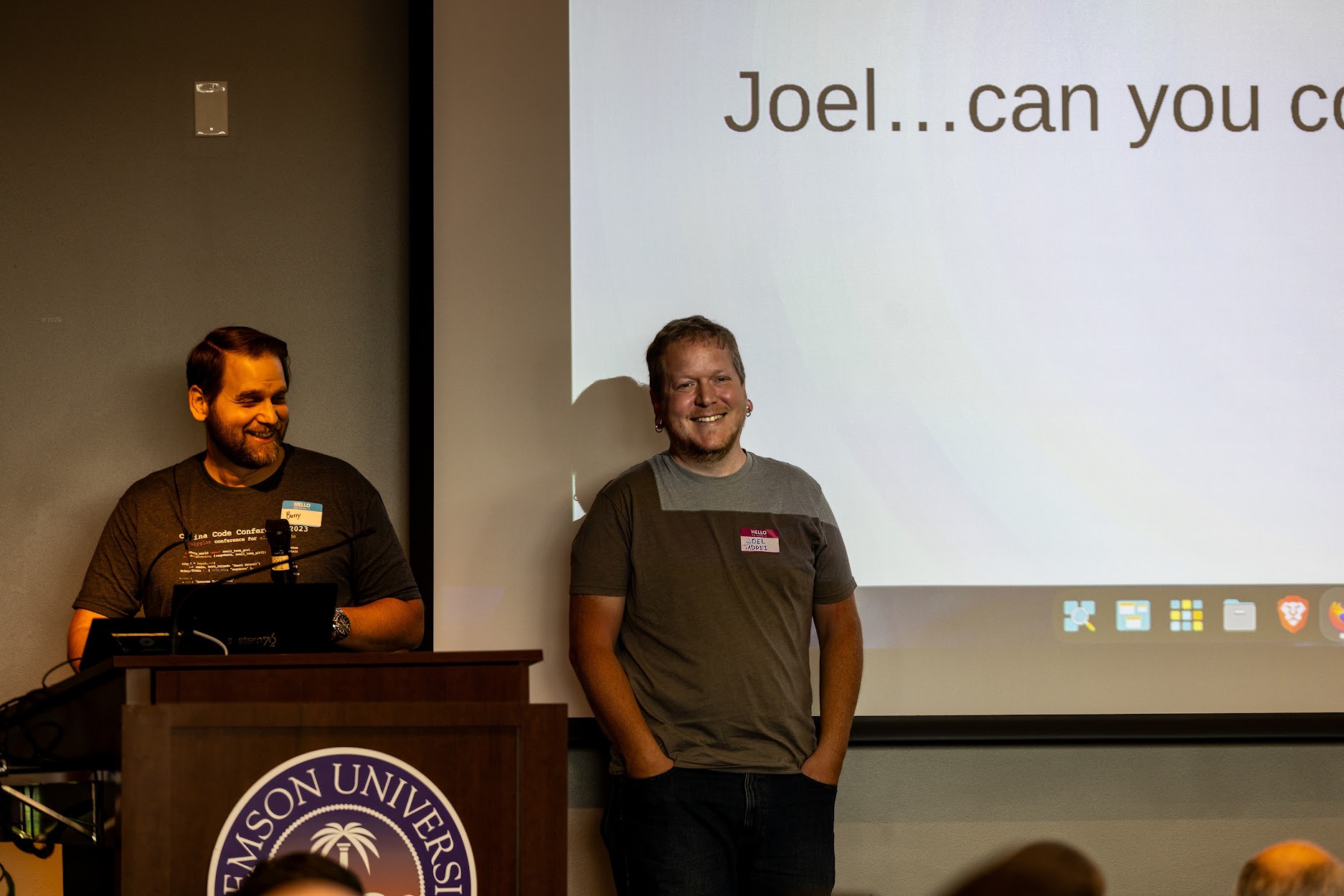 Royal Joel at the Carolina Code Conference